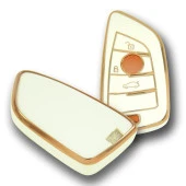 BMW F Serisi FEM Tip 3 Buton Beyaz Oto Anahtar Kumanda Kabı Kılıfı Oto Anahtarlık thumbnail 3