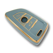 BMW F Serisi FEM Tip 3 Buton Gri Oto Anahtar Kumanda Kabı Kılıfı Oto Anahtarlık thumbnail 4