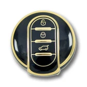 MINI F Serisi FEM Sistem Smart Siyah Oto Anahtar Kumanda Kabı Kılıf Oto Anahtarlık - 1