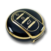 MINI F Serisi FEM Sistem Smart Siyah Oto Anahtar Kumanda Kabı Kılıf Oto Anahtarlık - 4