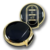 MINI F Serisi FEM Sistem Smart Siyah Oto Anahtar Kumanda Kabı Kılıf Oto Anahtarlık - 3