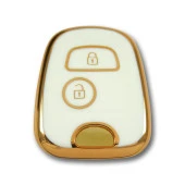 Peugeot 206 106 Partner Citroen C1 Beyaz Oto Anahtar Kumanda Kabı Kılıfı Oto Anahtarlık thumbnail 1