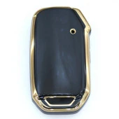 Kia 2018+ Ceed, Rio, Sportage 3 Buton Smart Siyah Oto Anahtar Kumanda Kabı Kılıfı Oto Anahtarlık - 1