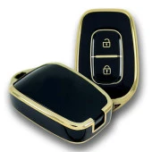 Renault Symbol 12-18 Dacia Sandero 2 Buton Siyah Oto Anahtar Kumanda Kabı Kılıfı Oto Anahtarlık thumbnail 3