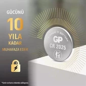 GP BATTERIES CR2025 3V Lithium Pil Baskül Tartı Hesap Mekinesi Oyuncak Kumanda Pili Para Pil 1 Adet - 7