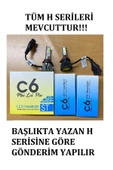 H7 Led Zenon C6 Mini Led Xenon Ampul 12800 Lümen Beyaz Renk 6000 Kelvin Şimşek Etkili - 2