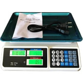 Tartı Maksimum Çift Ekran Dijital Elektronik Terazi Bakkal Manav Pazarcı Mutfak 40 kg 2 Gram Hassasiyetli - 1