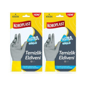 Koroplast Ekstra Güçlü Bulaşık Eldiveni Küçük - S Beden x 2 Adet - 1
