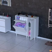 Modilayn YENİCE 90 x 97 x 32,5 cm Çamaşır Hazneli Çok Amaçlı Banyo & Mutfak Dolabı - 1