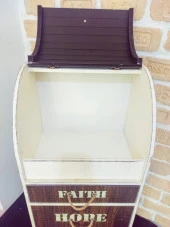 5 Katlı Dekoratif Ahşap Sebzelik Kiler Ekmeklik Yazılı 1123 - 3