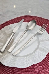 Lugga Nida Scotch Yemek Çatal Kaşık Bıçak Takımı 18 Parça - 2