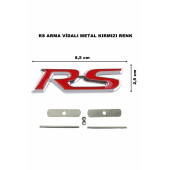 FORD FOCUS RS VİDALI METAL ÖN PANJUR ARMA STICKER thumbnail 2