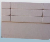 Başlık 90336 DK Çift Kişilik 160 Model Dilimli Kare Süt Kahve Keten Kumaş ElYapm - 1