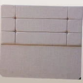 Başlık 90336 DK Çift Kişilik 160 Model Dilimli Kare Süt Kahve Keten Kumaş ElYapm - 2