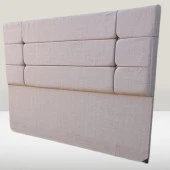 Başlık 90336 DK Çift Kişilik 160 Model Dilimli Kare Süt Kahve Keten Kumaş ElYapm - 3