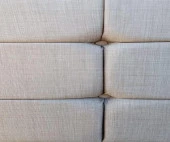 Başlık 90336 DK Çift Kişilik 160 Model Dilimli Kare Süt Kahve Keten Kumaş ElYapm - 7