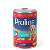 Proline kuzu etli sos içinde et parçalı köpek konserve 20adet 400gr lamb köpek yaş mama - 2
