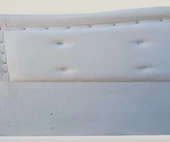 Başlık 90337 DK Çift 150 cm Model Dalga Suni Deri Beyaz Kumaş Kapitne El Yapım thumbnail 2