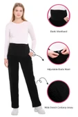 Luvmabelly MYRA8510 Beli Ayarlanabilir Kışlık Kadife Hamile Pantolonu -Siyah - 1