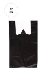 Siyah Atlet Poşet Orta Boy 29x50 cm Takriben 850 Adet 10 Kg - 1