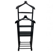 Melada Mobilya Gürgen Çift Tepeli Dilsiz Uşak Siyah Double Sehpalı - 1