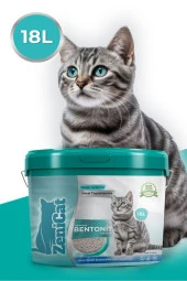 ZeniCat Kedi Kumu İnce Taneli Kokusuz Doğal Bentonit 18 Lt - 2