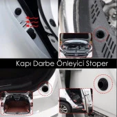 Universal Araç Kapı Kaput Bagaj Çarpma Koruyucu Amortisör Darbe Önleyici Stoper Siyah 10 Adet - 8