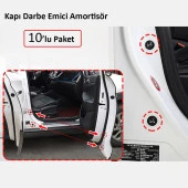 Universal Araç Kapı Kaput Bagaj Çarpma Koruyucu Amortisör Darbe Önleyici Stoper Siyah 10 Adet - 9