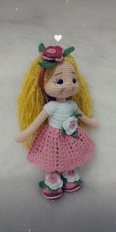 Sarı Şeker Bebek Amigurumi Organik Oyuncak - 2