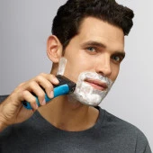 Braun Series 3 310s Şarj Edilebilir Islak Ve Kuru Elektrikli Tıraş Makinesi, Mavi thumbnail 3