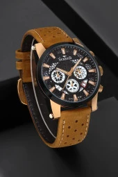 Tüm Fonksiyon Aktif Deri Kordon Erkek Kol Saati129762893548 thumbnail 1