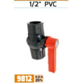 1/2 PVC Küresel Vana - 2