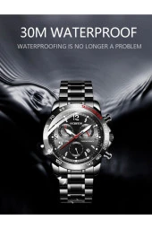 OCHSTIN Tüm Fonksiyon Aktif Çelik Kasa Kordon Erkek Kol Saati923928 thumbnail 1