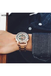 OCHSTIN Tüm Fonksiyon Aktif Çelik Kasa Kordon Erkek Kol Saati923874 thumbnail 3