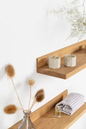 Yumeyas Home - Tekli Ahşap Duvar Rafı - 2
