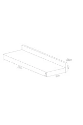 Yumeyas Home - Tekli Ahşap Duvar Rafı - 5
