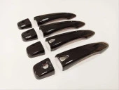Nissan Qashqai Uyumlu 2014-2020 Kapı Kolu Kaplama - Piano Black ( Smart Key ) thumbnail 2