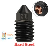 Bambu Lab Sertleştirilmiş CHT Çelik Nozzle 500°C(0.2mm) thumbnail 5