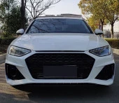 Audi A4 Uyumlu 2019-2021 Rs4 Ön Tampon Panjur Seti - 4