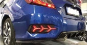 Honda Civic Fc5 2016-2020 Arka Ağaç Dizayn Hareketli Kırmızı Sis Ledi - 2