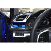 Honda Civic Fc5 2016-2020 İç Konsol Kaplaması Mavi 9 Parça - 1