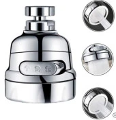 Su Tasarruf Başlığı / 3 Fonksiyonlu / Krom thumbnail 1