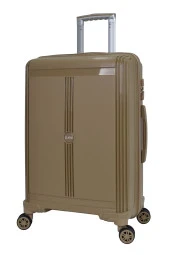 Elatae Premium Poliropilen Kırılmaz 3lü Valiz Seti Büyük - Orta Boy ve Makyaj Vizon V303 thumbnail 4