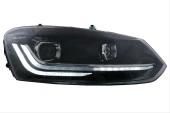 2010-2016 Polo Uyumlu İçin Makyajlı 2019+ Görünüm Full LED Far Parça - 1