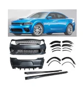 Charger 2015-2023 Uyumlu İçin Srt Hell Cat Wide Body Kit Parça - 1