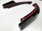 Honda Civic Uyumlu Fc5 2016-2020 Arka Çıkıntılı Flap Piano Black - 2