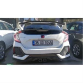 Honda Civic Uyumlu Fc5 2016-2020 Arka Logo Smoke - 1