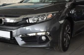 Honda Civic Uyumlu Fc5 2016-2019 Ön Sis Kası Ve Halka Kaplaması Nikelaj - 2