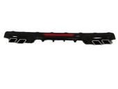 Honda Civic Uyumlu Fc5 2016-2020 Difüzör Kare Egzoz Piano Black - 1