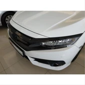 Honda Civic Uyumlu Fc5 2016-2020 Ön Panjur Kaplama Piano Black - 3